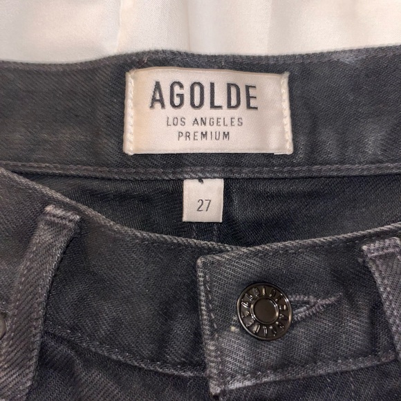 AGOLDE Black Parker Cut off Short - Picture 3 of 3
